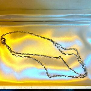 Vintage sterling signed double strand chain!!